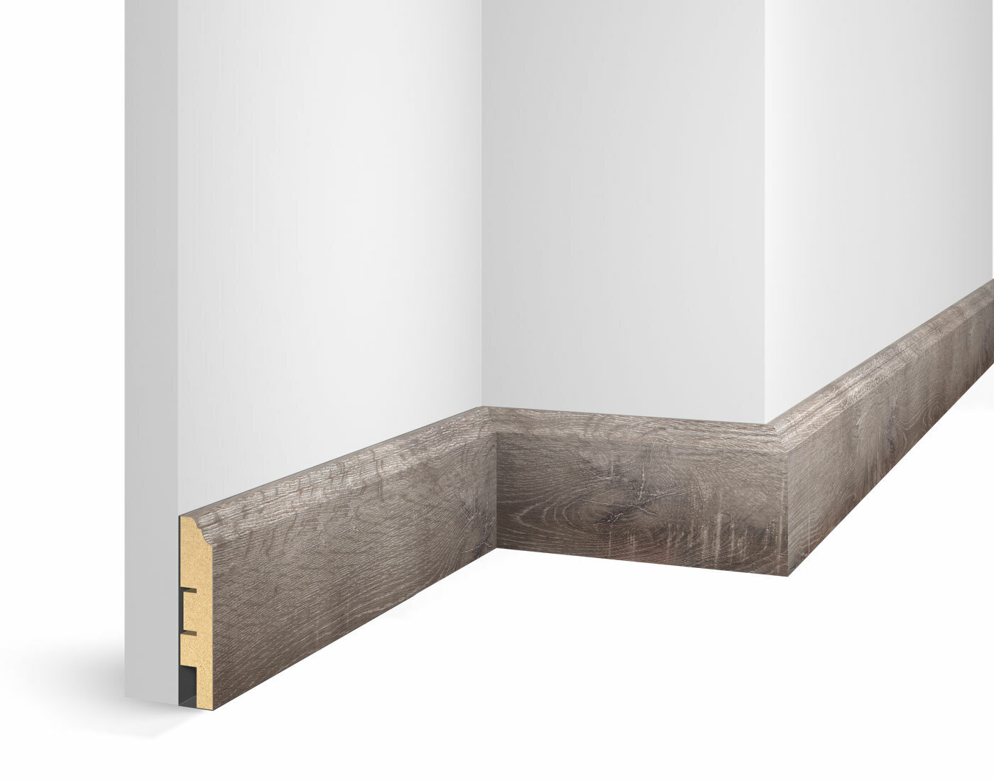 Плинтус МДФ Cosca Decor Экошпон WP07 Дуб Понца 2400×80×16